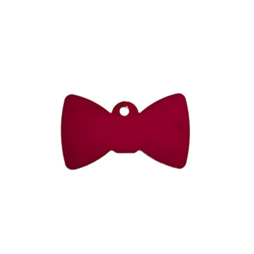 Kennel Aluminium Bow Shape Name Tag - Medium